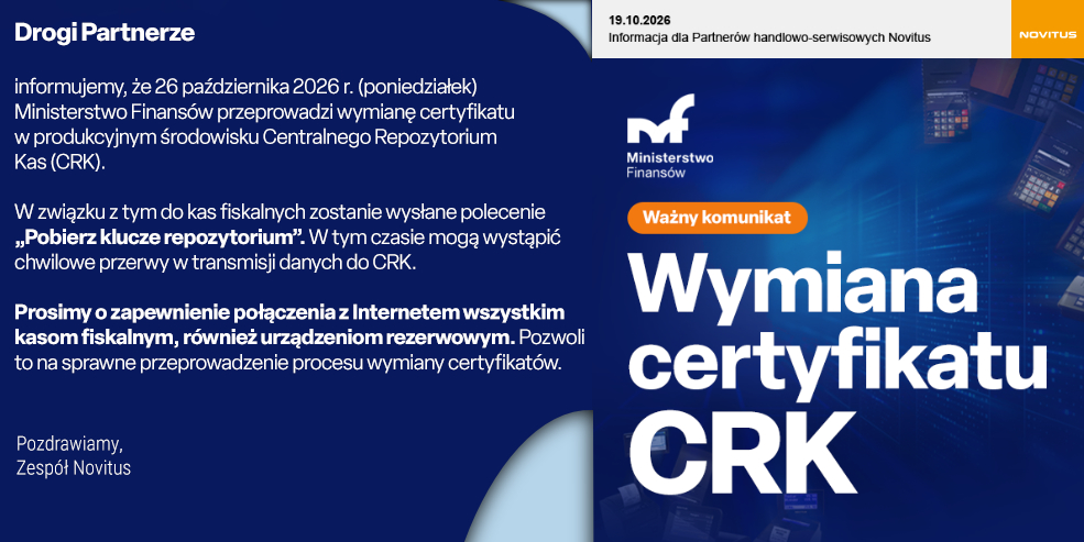 Wymiana Certyfikatu CRK Wymiana Certyfikatu CRK